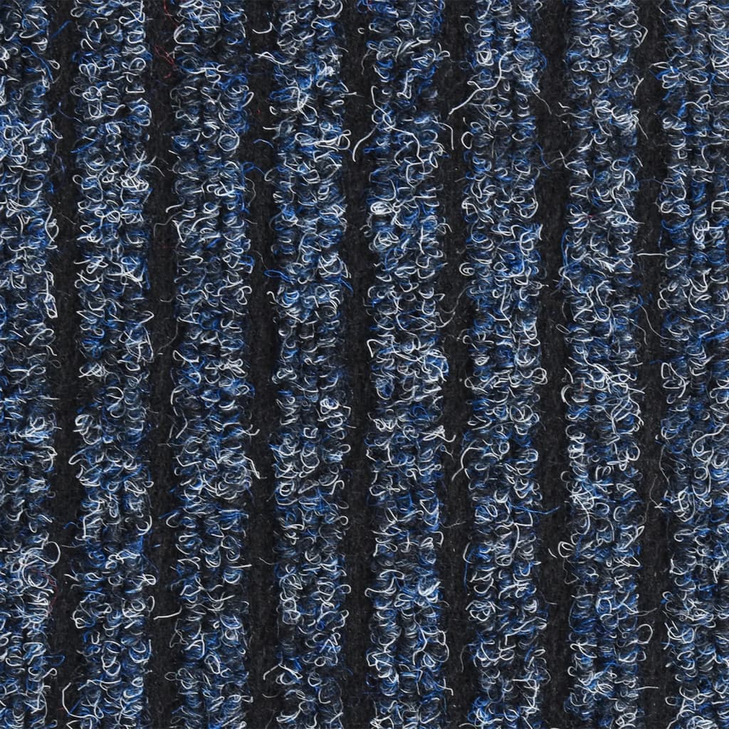 Fußmatte Gestreift Blau 80x120 cm - Pazzar.ch