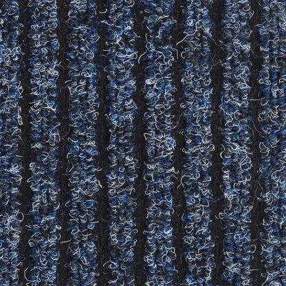Fußmatte Gestreift Blau 80x120 cm - Pazzar.ch