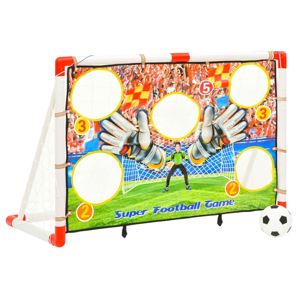Fußballtor-Set mit Torwand 120x51x77,5 cm - Pazzar.ch