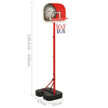Tragbares Basketball-Spielset Verstellbar 138,5-166 cm - Pazzar.ch