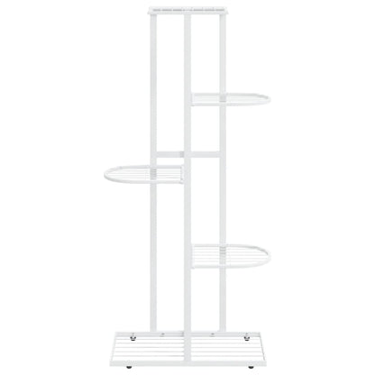 Blumenständer 5-Etagen 43x22x98 cm Weiß Metall - Pazzar.ch