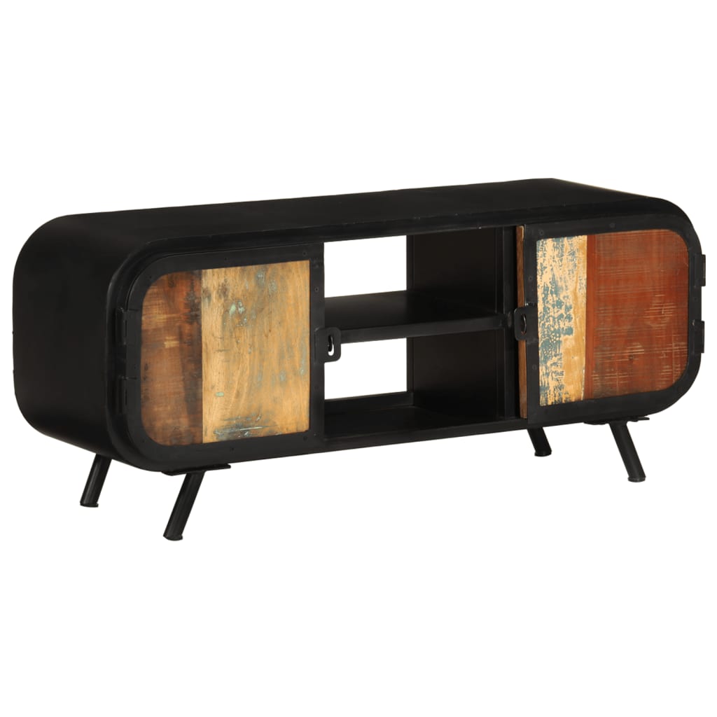 TV-Schrank 110x30x45 cm Altholz Massiv - Pazzar.ch