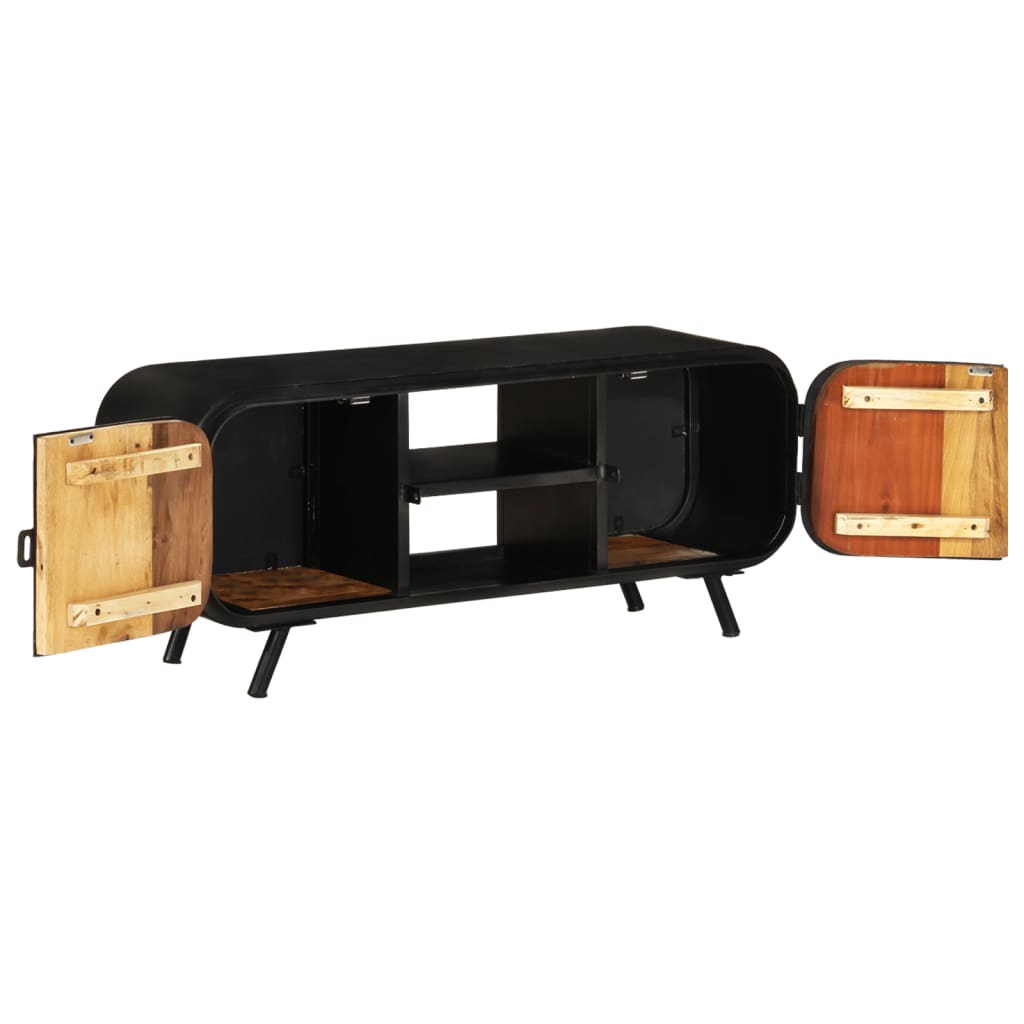 TV-Schrank 110x30x45 cm Altholz Massiv - Pazzar.ch