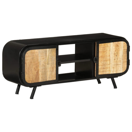 TV-Schrank 110x30x45 cm Raues Mangoholz - Pazzar.ch