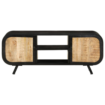 TV-Schrank 110x30x45 cm Raues Mangoholz - Pazzar.ch