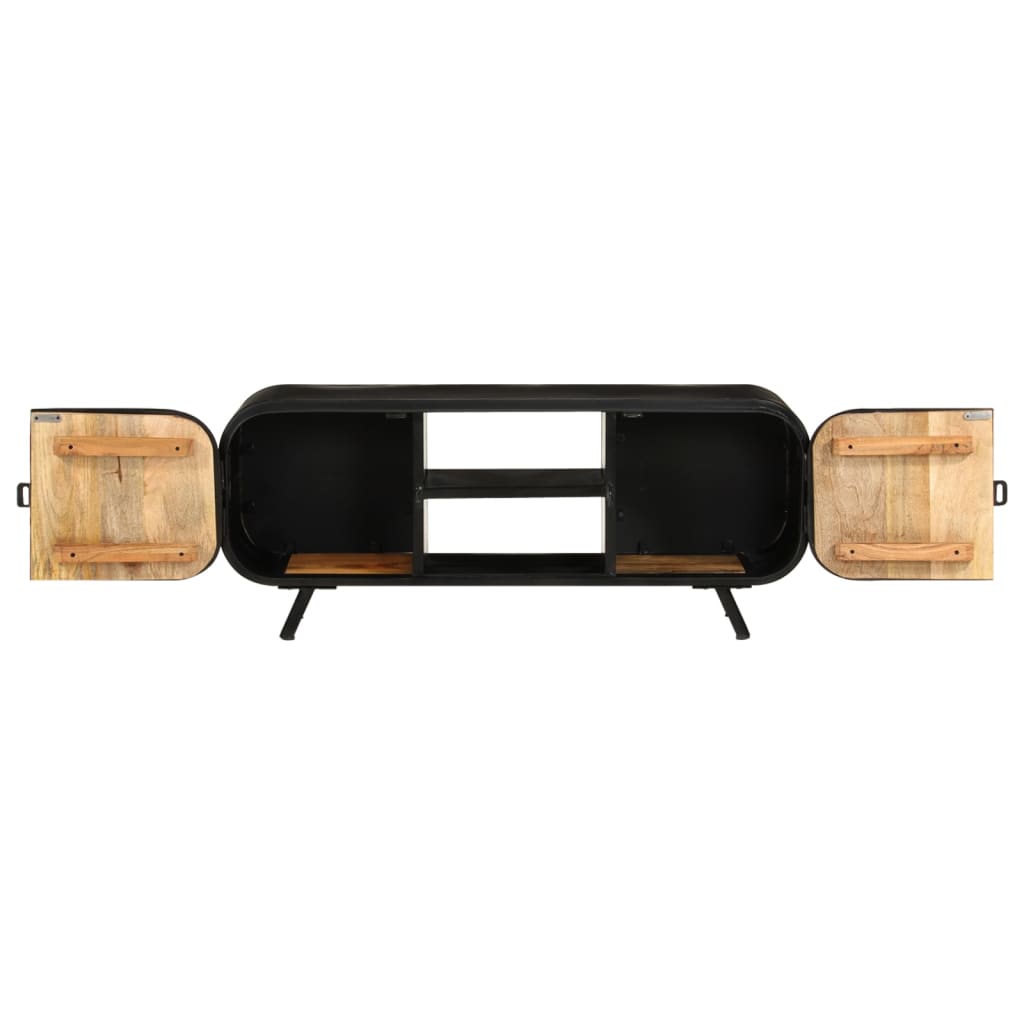 TV-Schrank 110x30x45 cm Raues Mangoholz - Pazzar.ch