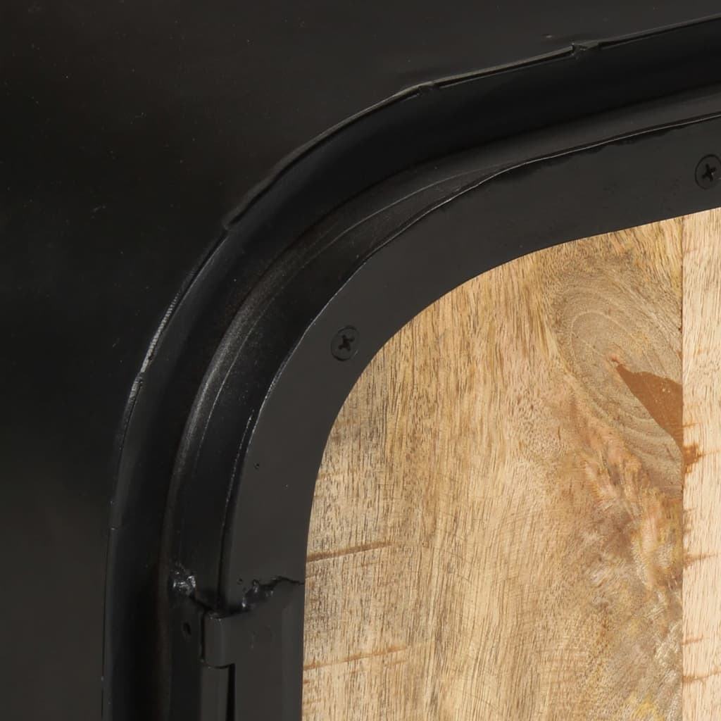 TV-Schrank 110x30x45 cm Raues Mangoholz - Pazzar.ch