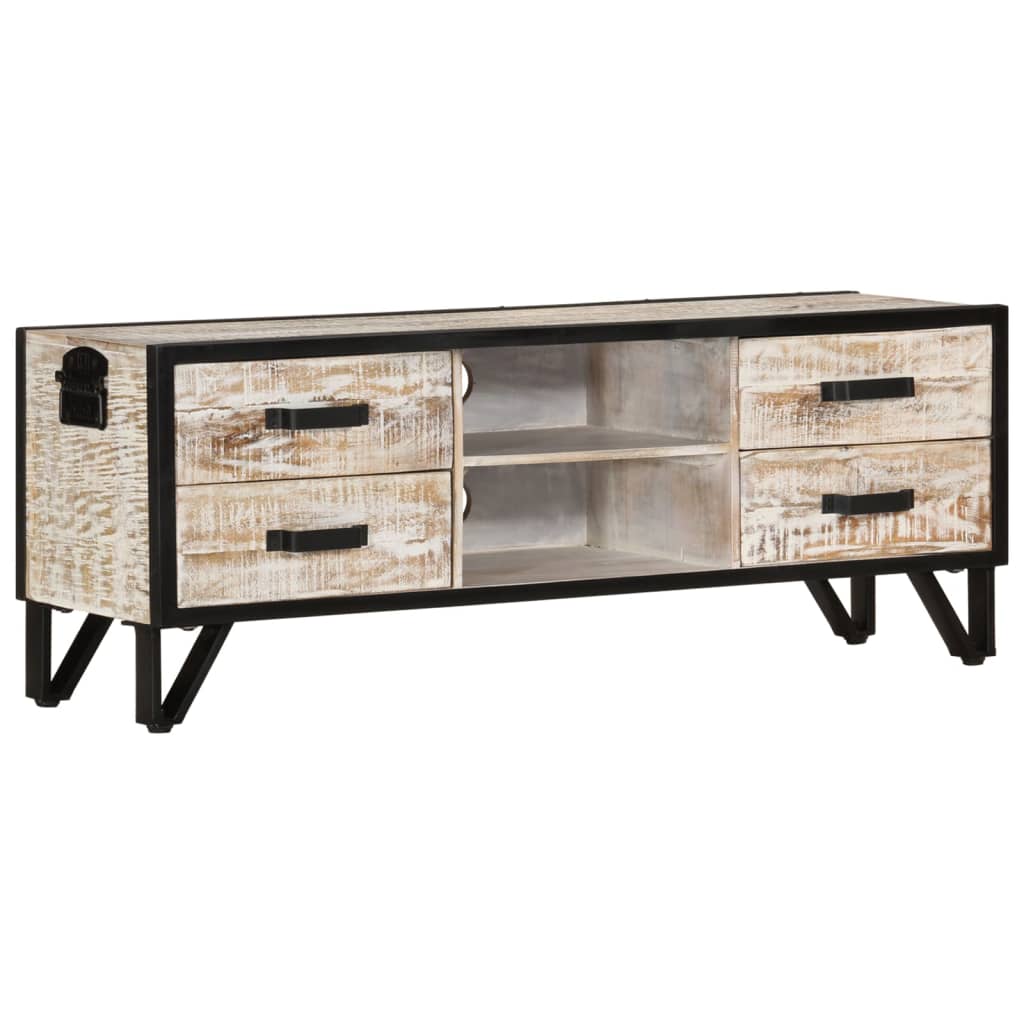 TV-Schrank 110x30x41 cm Massivholz Akazie - Pazzar.ch