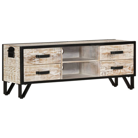 TV-Schrank 110x30x41 cm Massivholz Akazie - Pazzar.ch