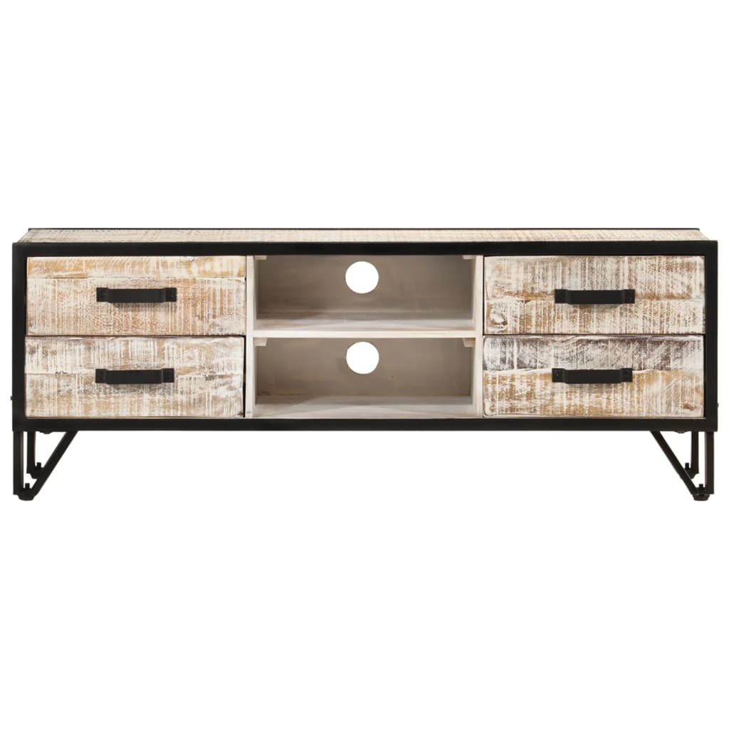 TV-Schrank 110x30x41 cm Massivholz Akazie - Pazzar.ch