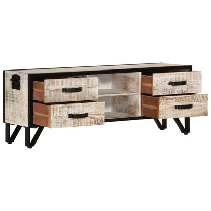 TV-Schrank 110x30x41 cm Massivholz Akazie - Pazzar.ch