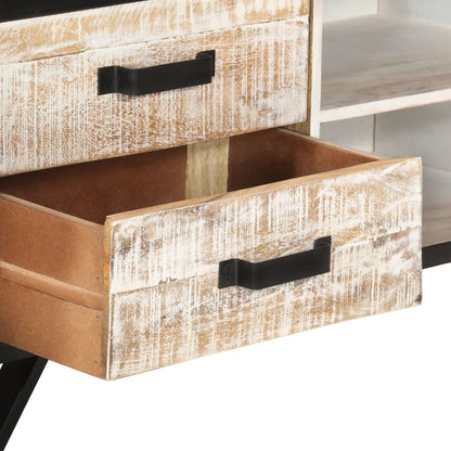 TV-Schrank 110x30x41 cm Massivholz Akazie - Pazzar.ch