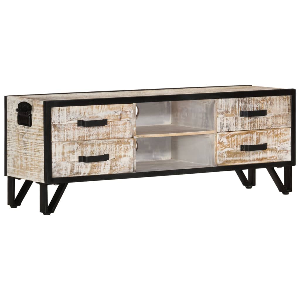 TV-Schrank 110x30x41 cm Massivholz Akazie - Pazzar.ch