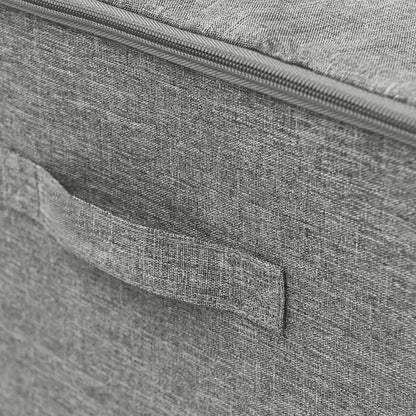 Aufbewahrungsboxen 2 Stk. Stoff 43x34x23 cm Grau - Pazzar.ch