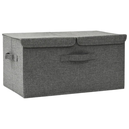 Aufbewahrungsbox Stoff 50x30x25 cm Anthrazit - Pazzar.ch
