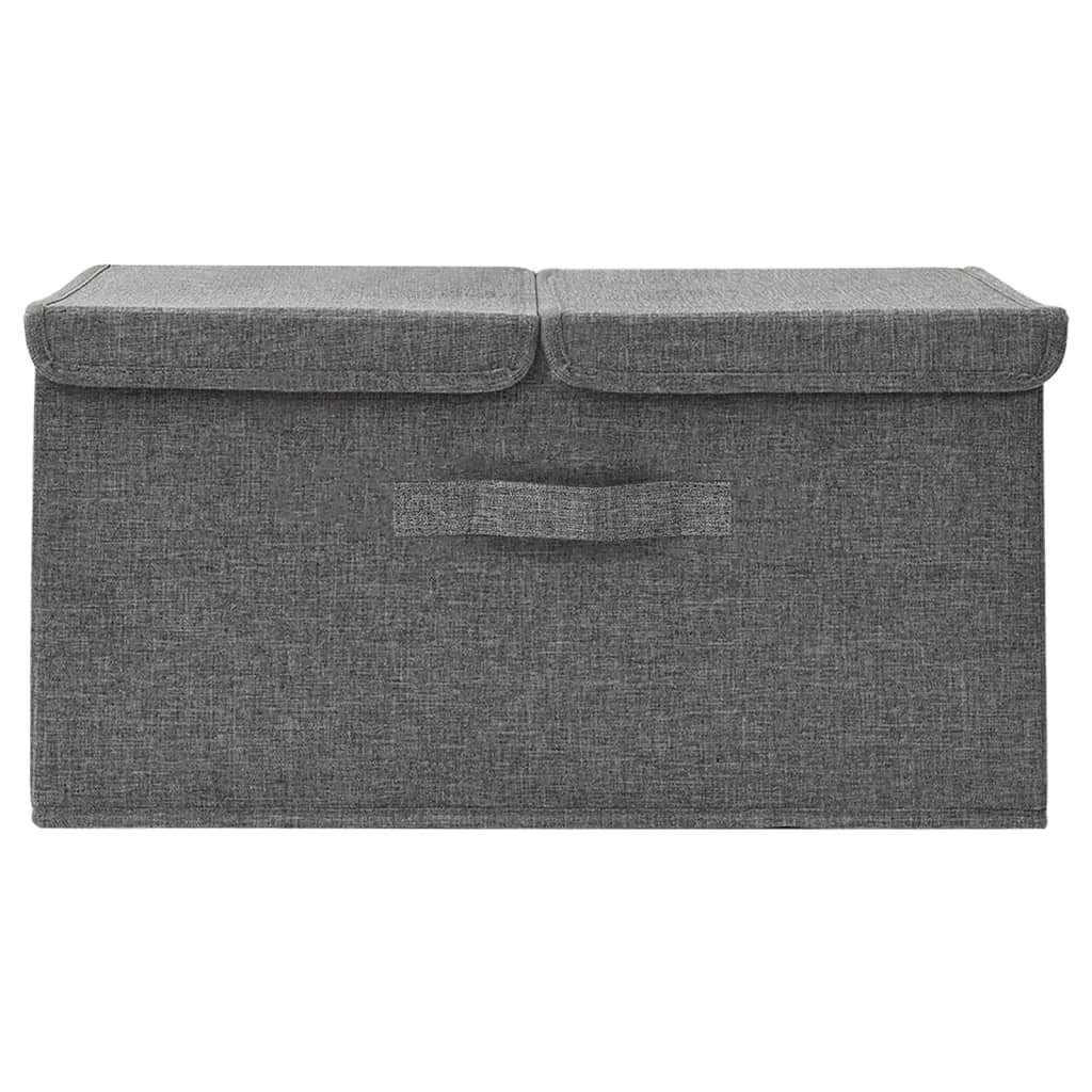 Aufbewahrungsbox Stoff 50x30x25 cm Anthrazit - Pazzar.ch