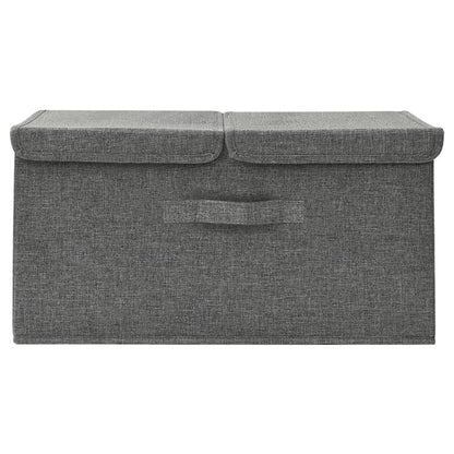 Aufbewahrungsbox Stoff 50x30x25 cm Anthrazit - Pazzar.ch