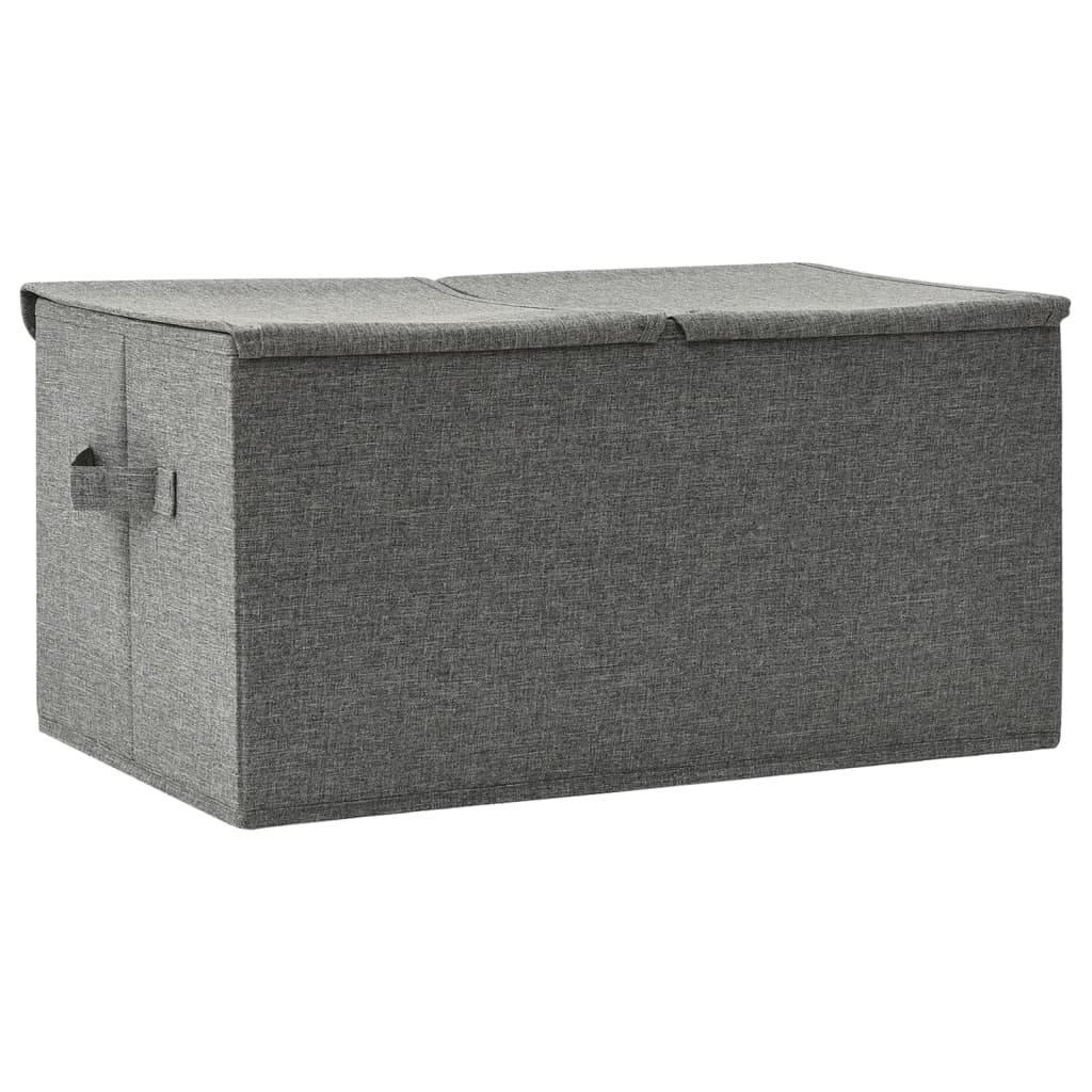 Aufbewahrungsbox Stoff 50x30x25 cm Anthrazit - Pazzar.ch