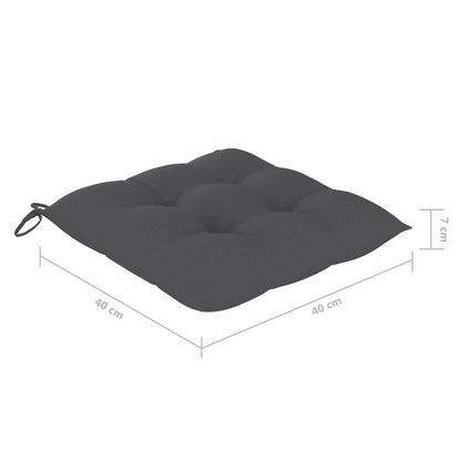 Klappbare Gartenstühle 8 Stk. mit Kissen Massivholz Akazie - Pazzar.ch
