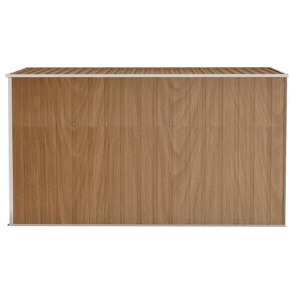 Wand-Geräteschuppen Braun 118x288x178 cm Verzinkter Stahl - Pazzar.ch