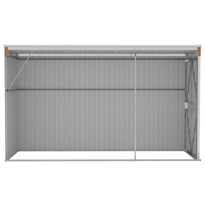Wand-Geräteschuppen Braun 118x288x178 cm Verzinkter Stahl - Pazzar.ch