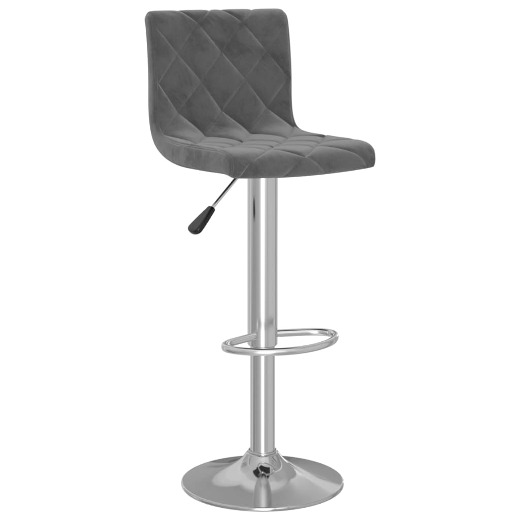 Barhocker 2 Stk. Dunkelgrau Samt - Pazzar.ch