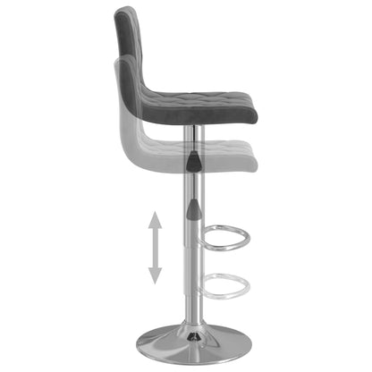 Barhocker 2 Stk. Dunkelgrau Samt - Pazzar.ch
