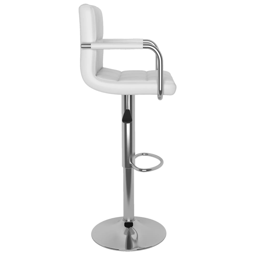 Barhocker 2 Stk. Weiß Kunstleder - Pazzar.ch