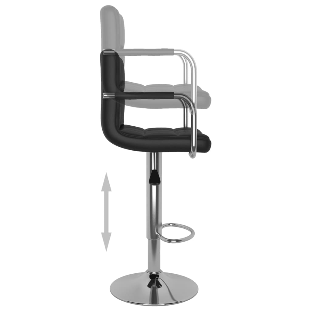 Barhocker 2 Stk. Schwarz Kunstleder - Pazzar.ch