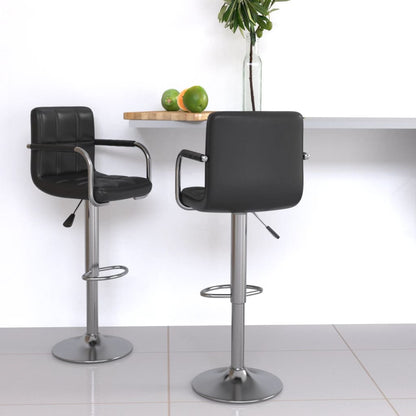 Barhocker 2 Stk. Schwarz Kunstleder - Pazzar.ch