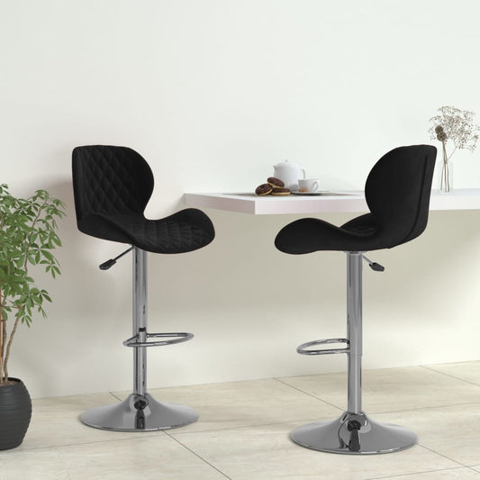Barhocker 2 Stk. Schwarz Samt - Pazzar.ch