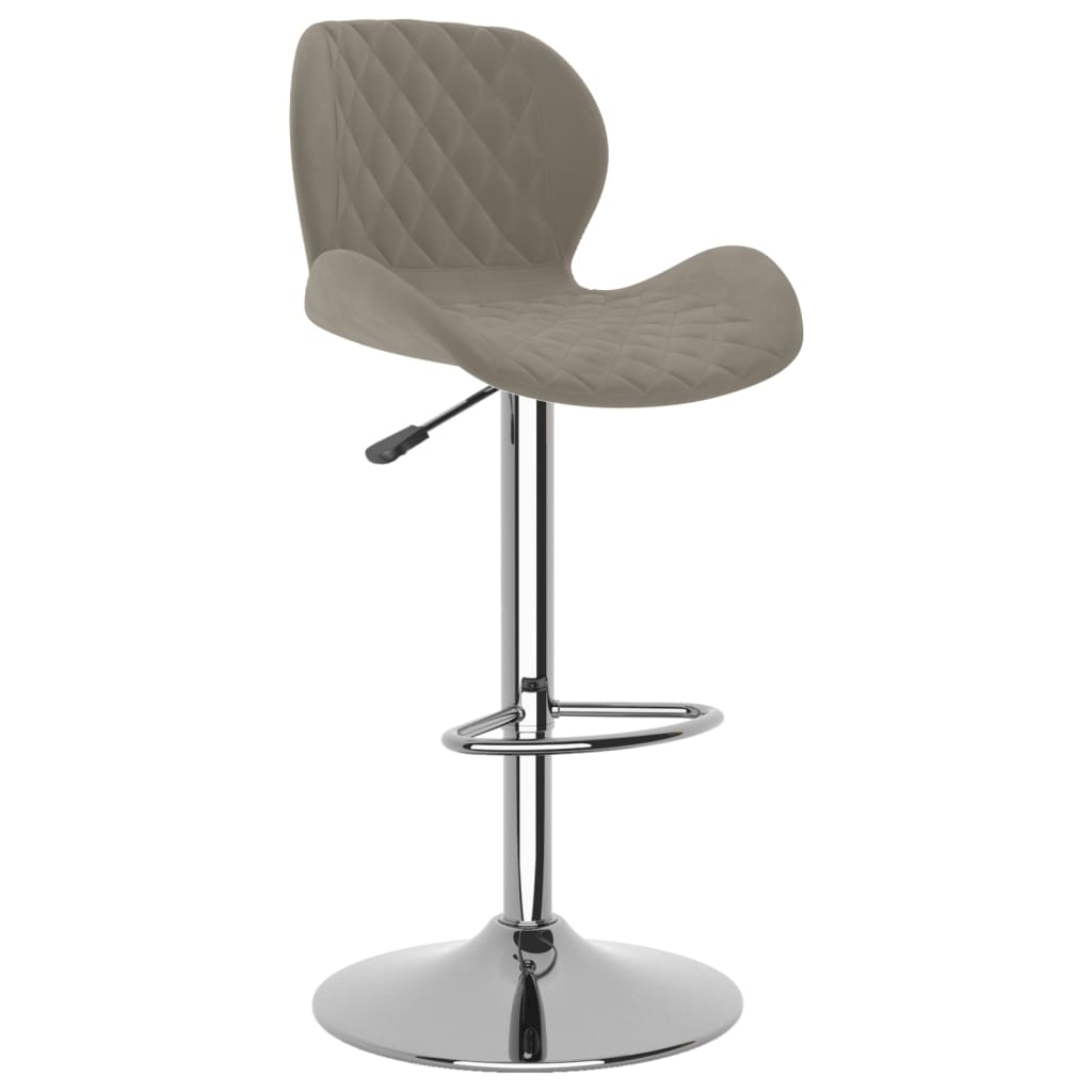 Barhocker 2 Stk. Hellgrau Samt - Pazzar.ch