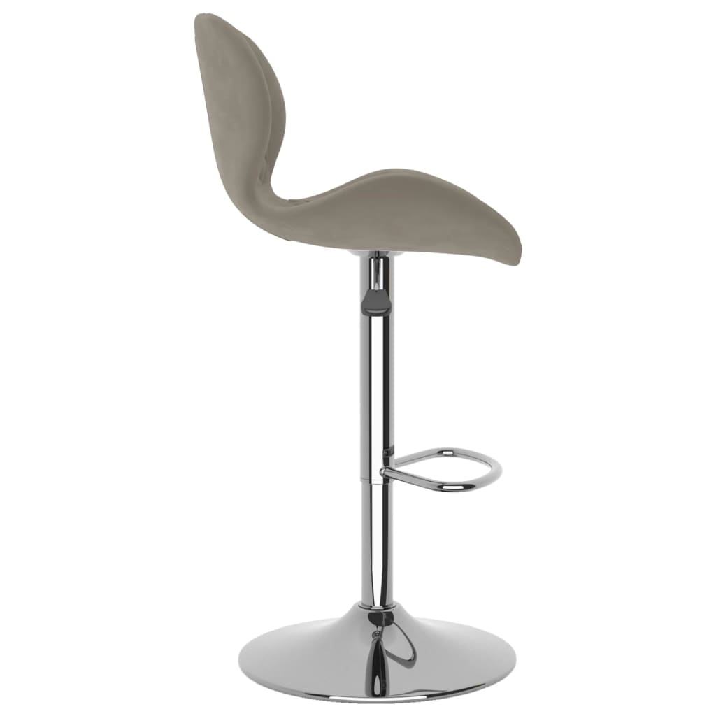 Barhocker 2 Stk. Hellgrau Samt - Pazzar.ch