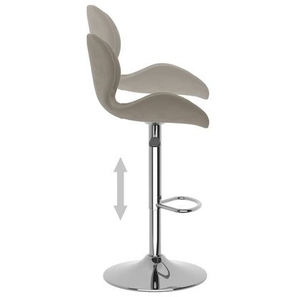 Barhocker 2 Stk. Hellgrau Samt - Pazzar.ch