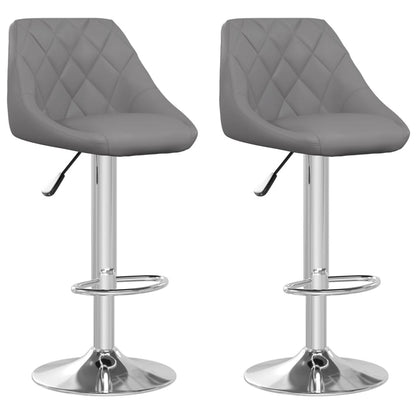 Barhocker 2 Stk. Grau Kunstleder - Pazzar.ch
