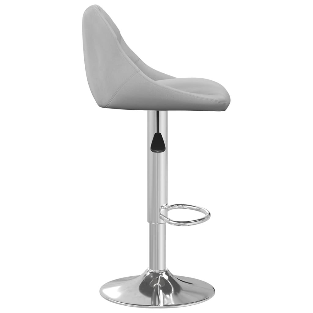 Barhocker 2 Stk. Hellgrau Samt - Pazzar.ch