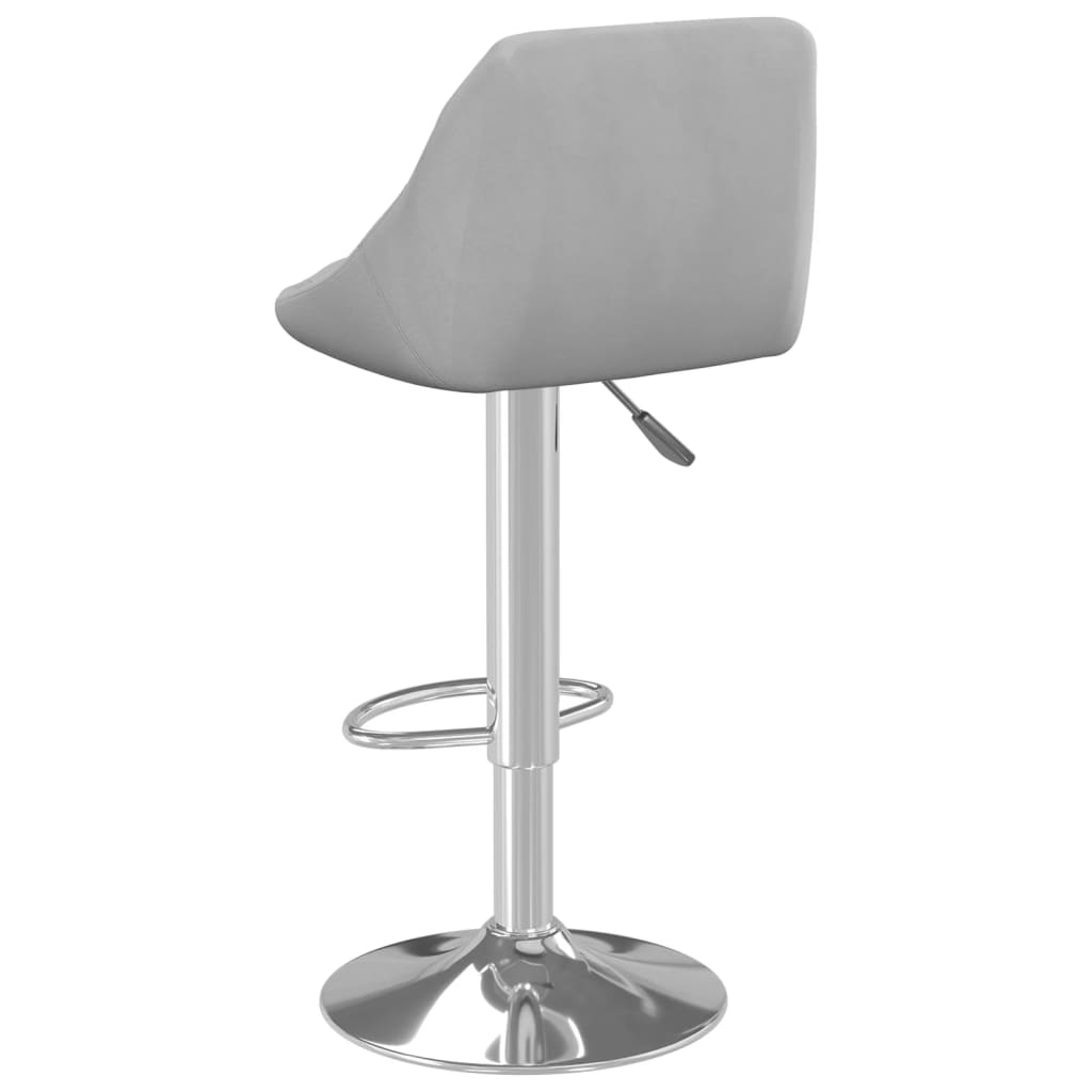 Barhocker 2 Stk. Hellgrau Samt - Pazzar.ch