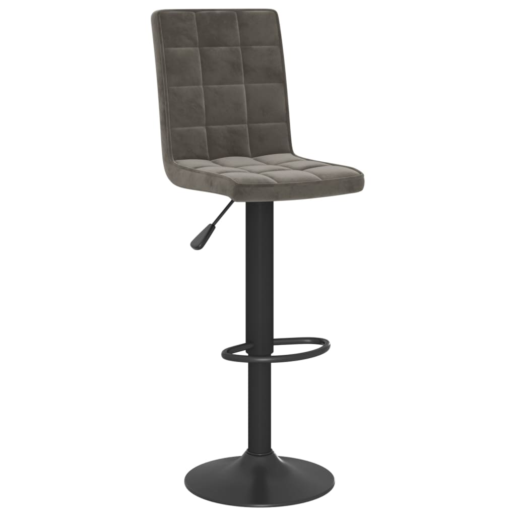 Barhocker 2 Stk. Dunkelgrau Samt - Pazzar.ch