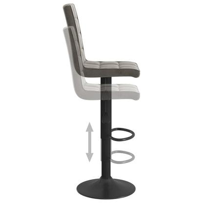 Barhocker 2 Stk. Dunkelgrau Samt - Pazzar.ch