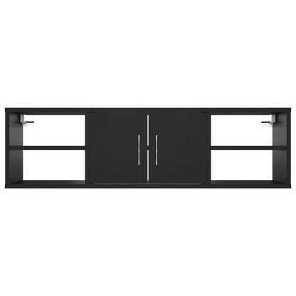 Wandregal Schwarz 102x30x29 cm Holzwerkstoff - Pazzar.ch