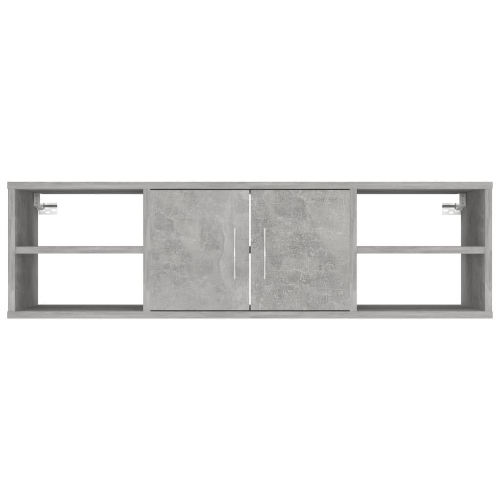 Wandregal Betongrau 102x30x29 cm Holzwerkstoff - Pazzar.ch