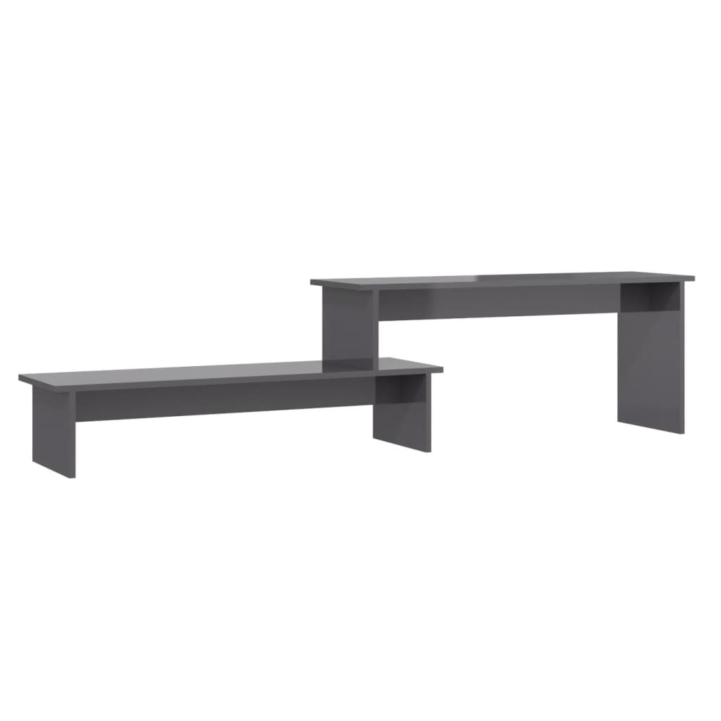 TV-Schrank Hochglanz-Grau 180x30x43 cm Holzwerkstoff - Pazzar.ch