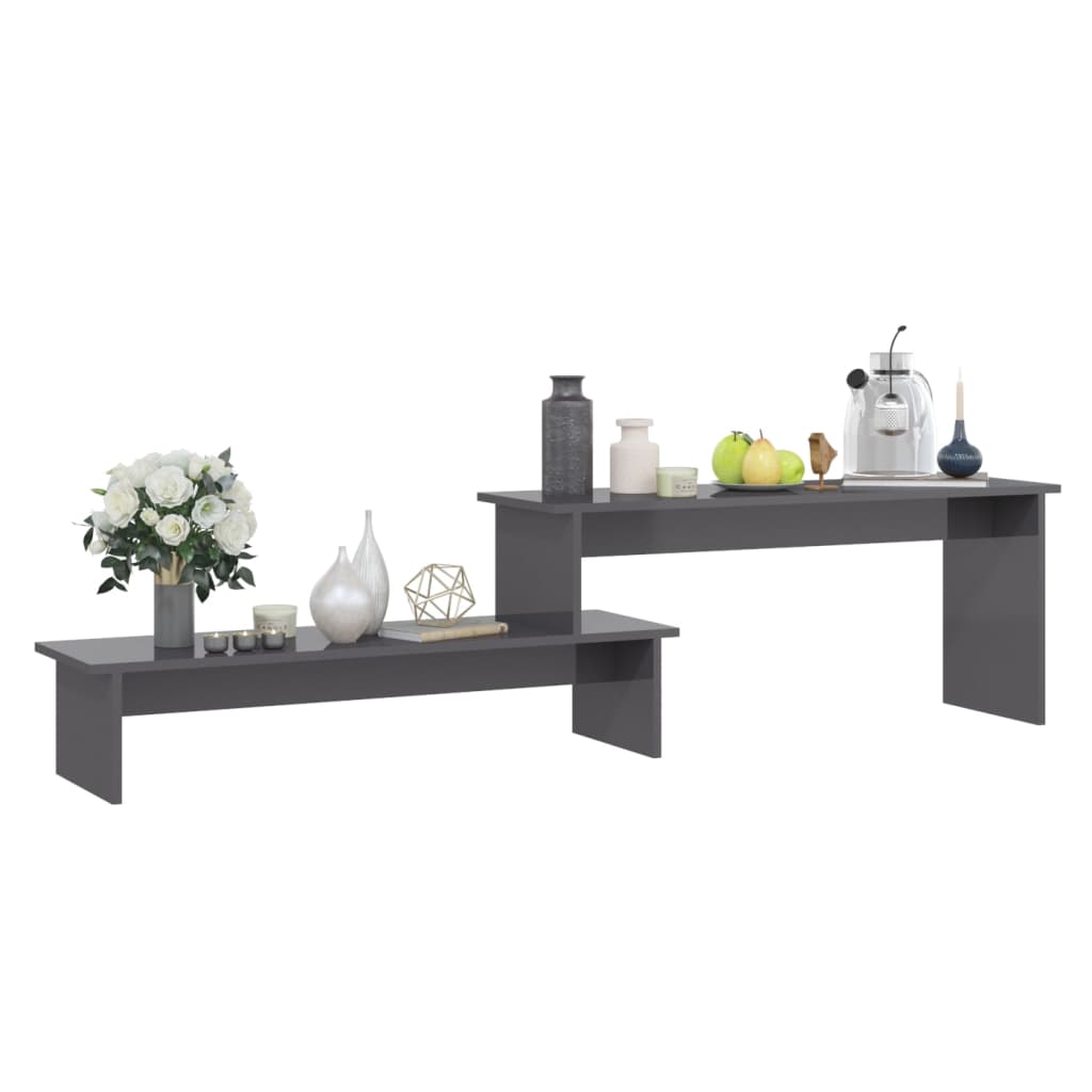 TV-Schrank Hochglanz-Grau 180x30x43 cm Holzwerkstoff - Pazzar.ch