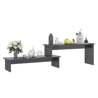 TV-Schrank Hochglanz-Grau 180x30x43 cm Holzwerkstoff - Pazzar.ch