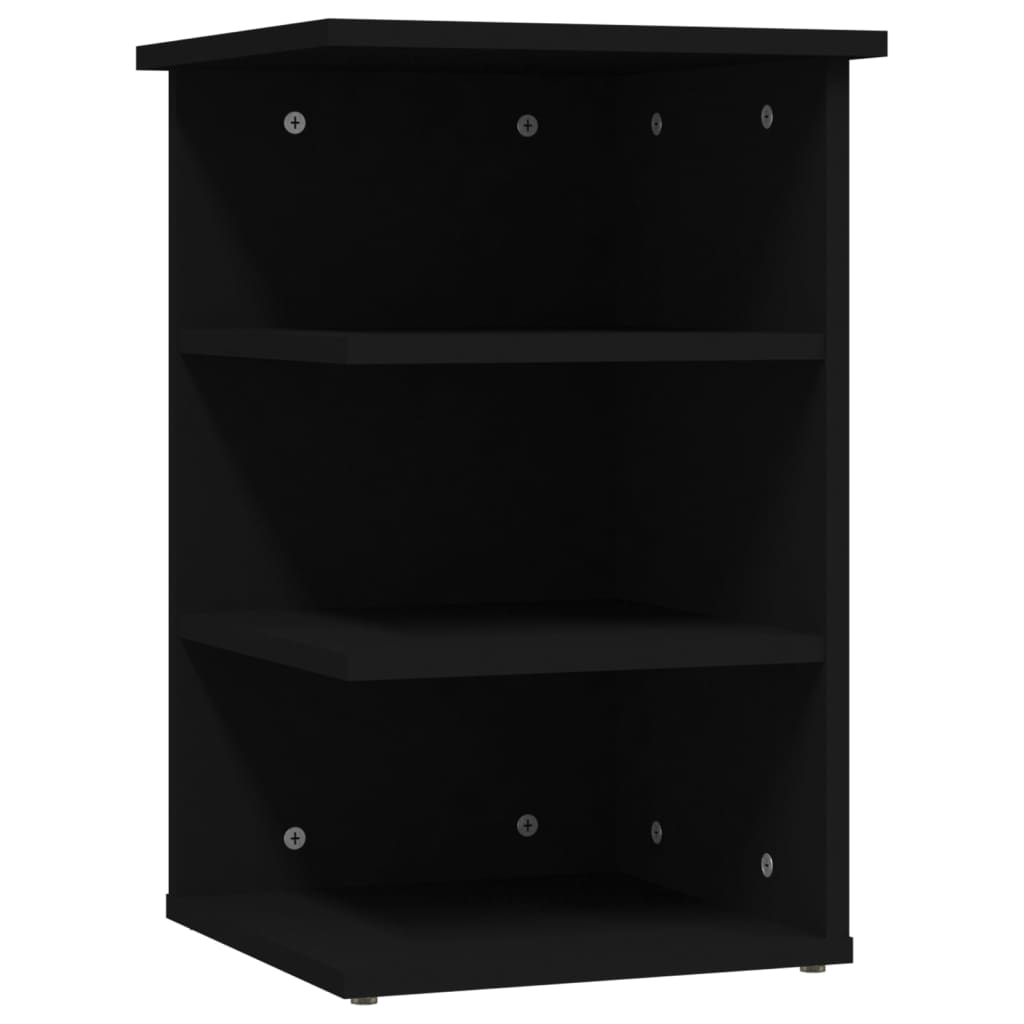 Beistellregal Schwarz 35x35x55 cm Holzwerkstoff - Pazzar.ch