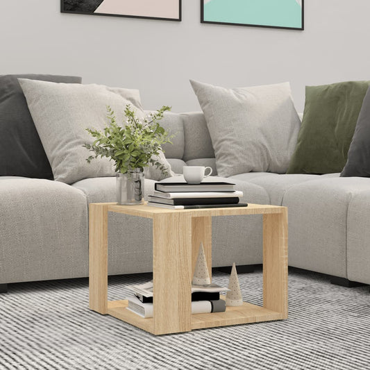 Couchtisch Sonoma-Eiche 40x40x30 cm Holzwerkstoff - Pazzar.ch