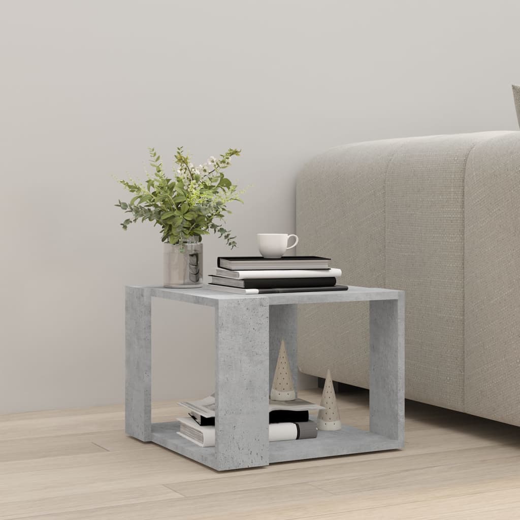 Couchtisch Betongrau 40x40x30 cm Holzwerkstoff - Pazzar.ch