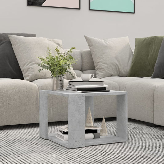 Couchtisch Betongrau 40x40x30 cm Holzwerkstoff - Pazzar.ch