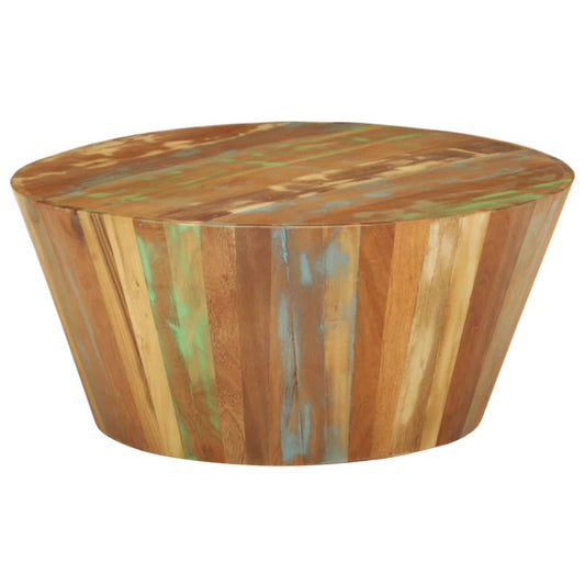 Couchtisch Ø65x31 cm Altholz Massiv - Pazzar.ch