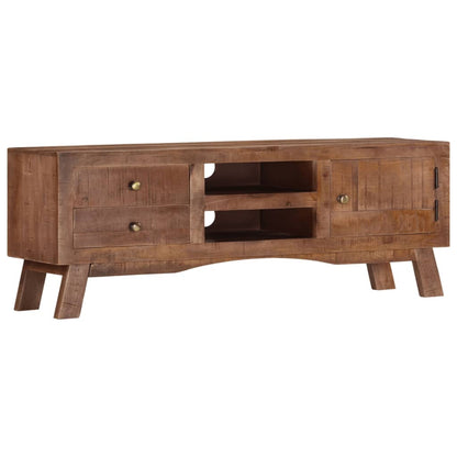TV-Schrank 110x30x40 cm Raues Mangoholz - Pazzar.ch
